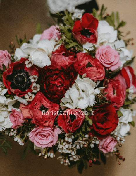 Cuore fiori misti medio