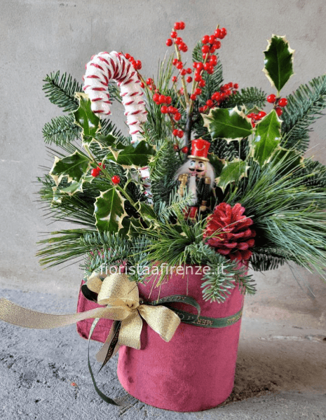 Flowers box in velluto